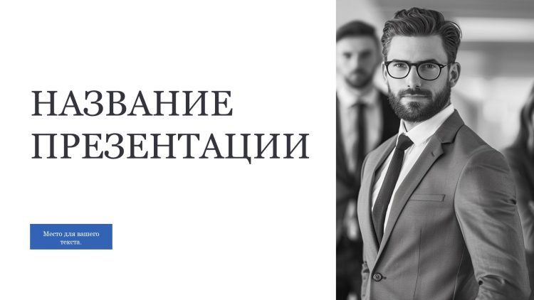 Белый шаблон презентации 13