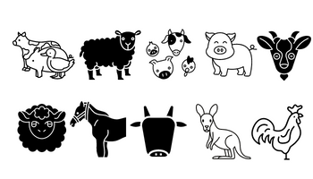 иконки животные