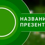 зеленый шаблон презентации #3