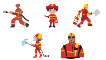 Иконки Пожарных
